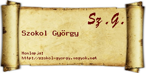 Szokol György névjegykártya